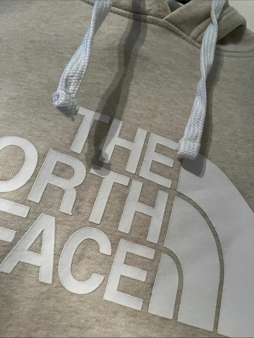 The North Face Men’s Light Beige Logo Hoodie